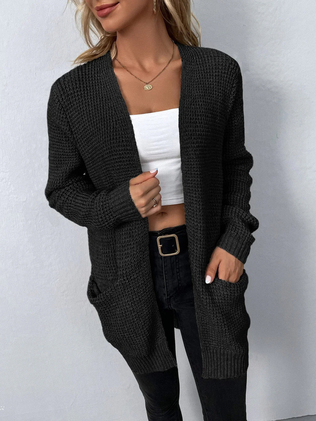 Classic Long-Sleeve Cardigan for Women