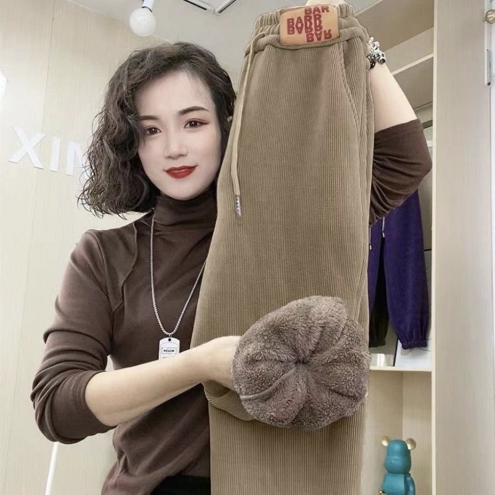 Fleece Lined Jogger Sweatpants for Women - Immacolata