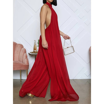 Halter Neck Maxi Dress for Women - Gigliola