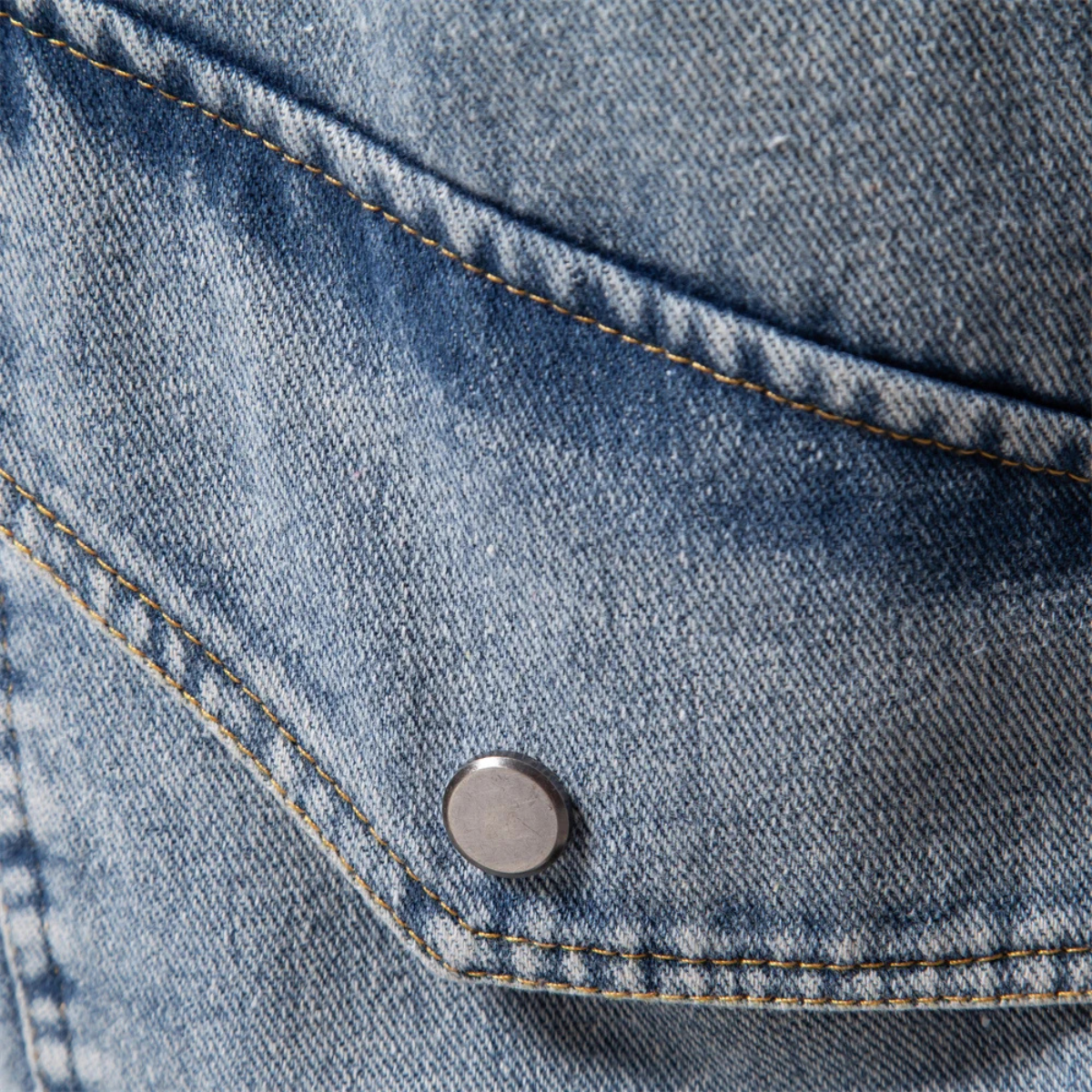 Men's Fleece Collar Jacket | Warm Denim