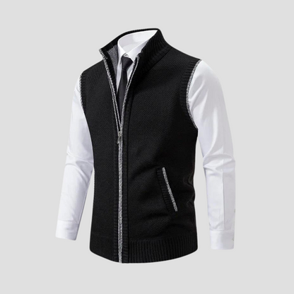 Men's Zip Gilet | Knitted