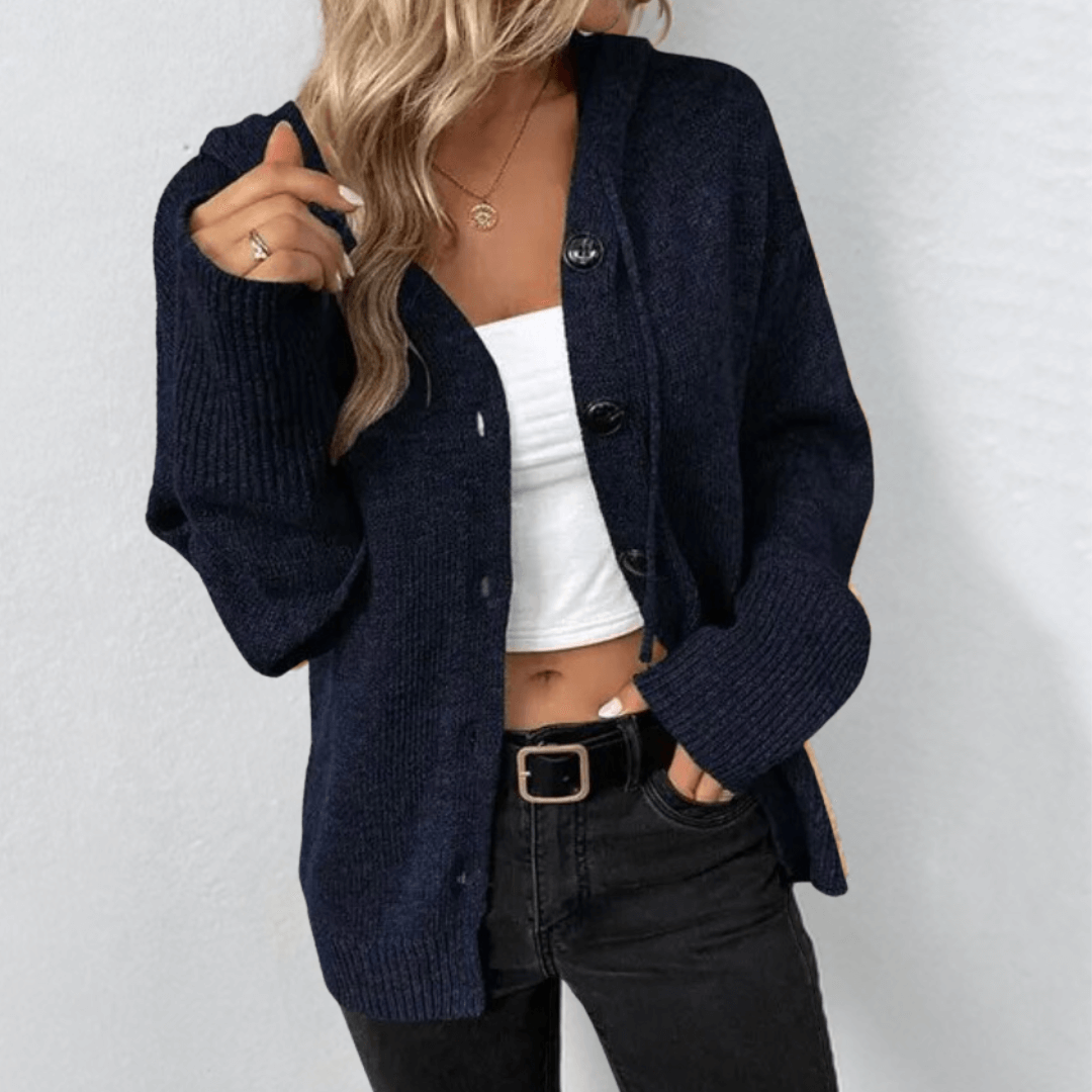 Warm Knit Cardigan with Button Detail for Women | Cozy Winter Layer
