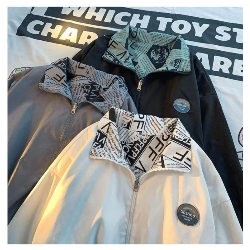 Reversible Jacket with Printed Design for Women - Lavinia