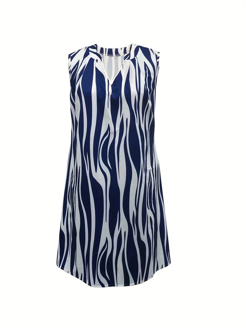 Striped Sleeveless Mini Dress for Women | Casual Summer Look