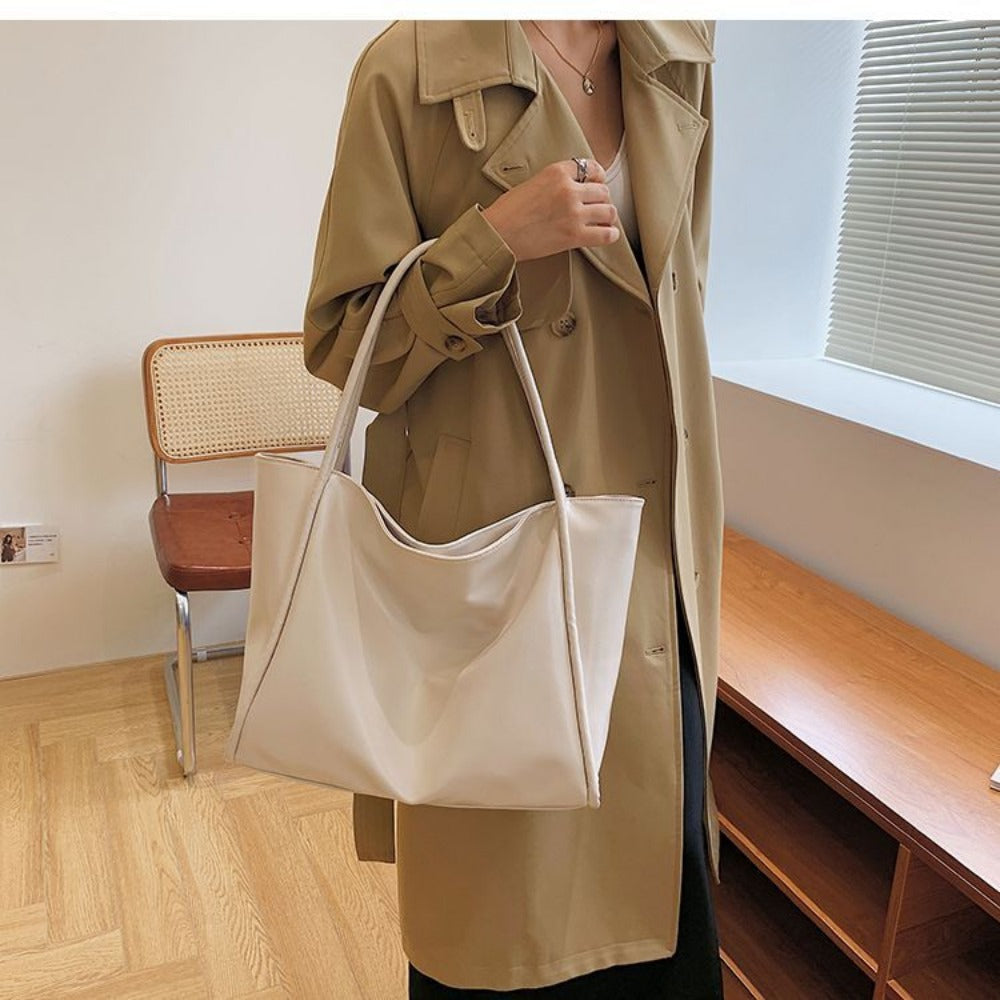 Large Faux Leather Shoulder Bag for Women - Raffaella