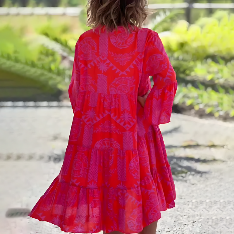 Casual Summer Midi Dress with Half Sleeves for Women