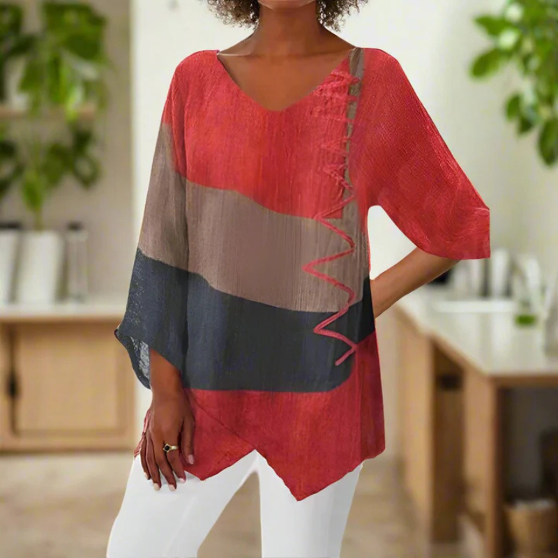 Three-Color Long Sleeve Blouse for Women | Summer Style