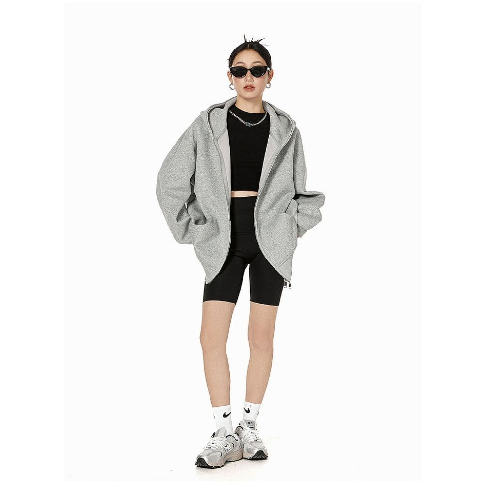 Oversized Zip Up Hoodie for Women - Dalila