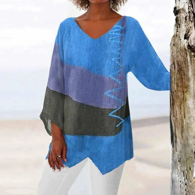 Three-Color Long Sleeve Blouse for Women | Summer Style