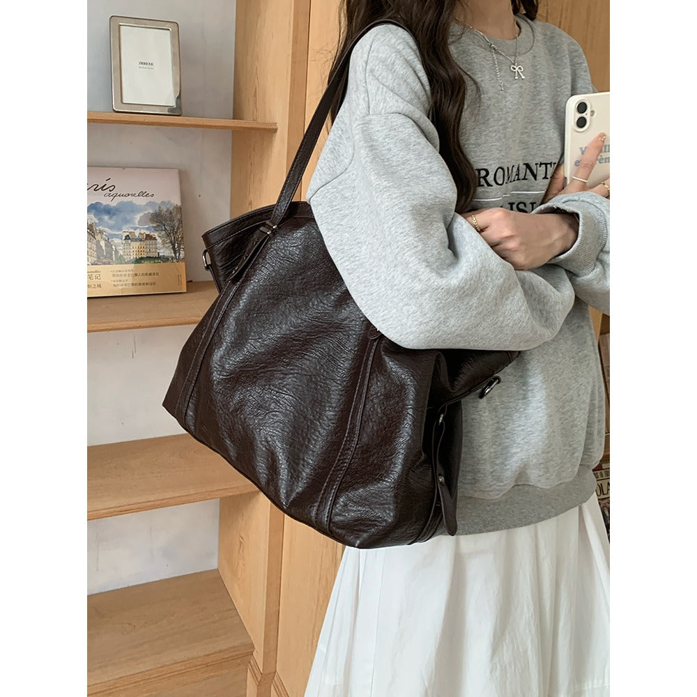 Large Faux Leather Tote Bag for Women - Grazia