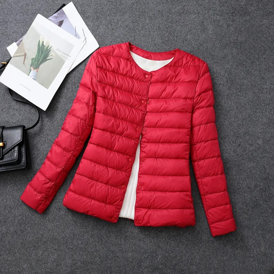 Lightweight Padded Winter Down Jacket for Women