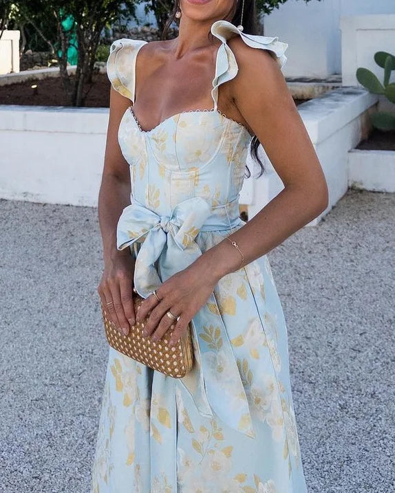 Women’s V-Neck Summer Dress with Lightweight Casual Fit