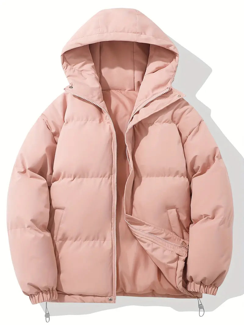 Warm Hooded Winter Puffer Jacket for Women
