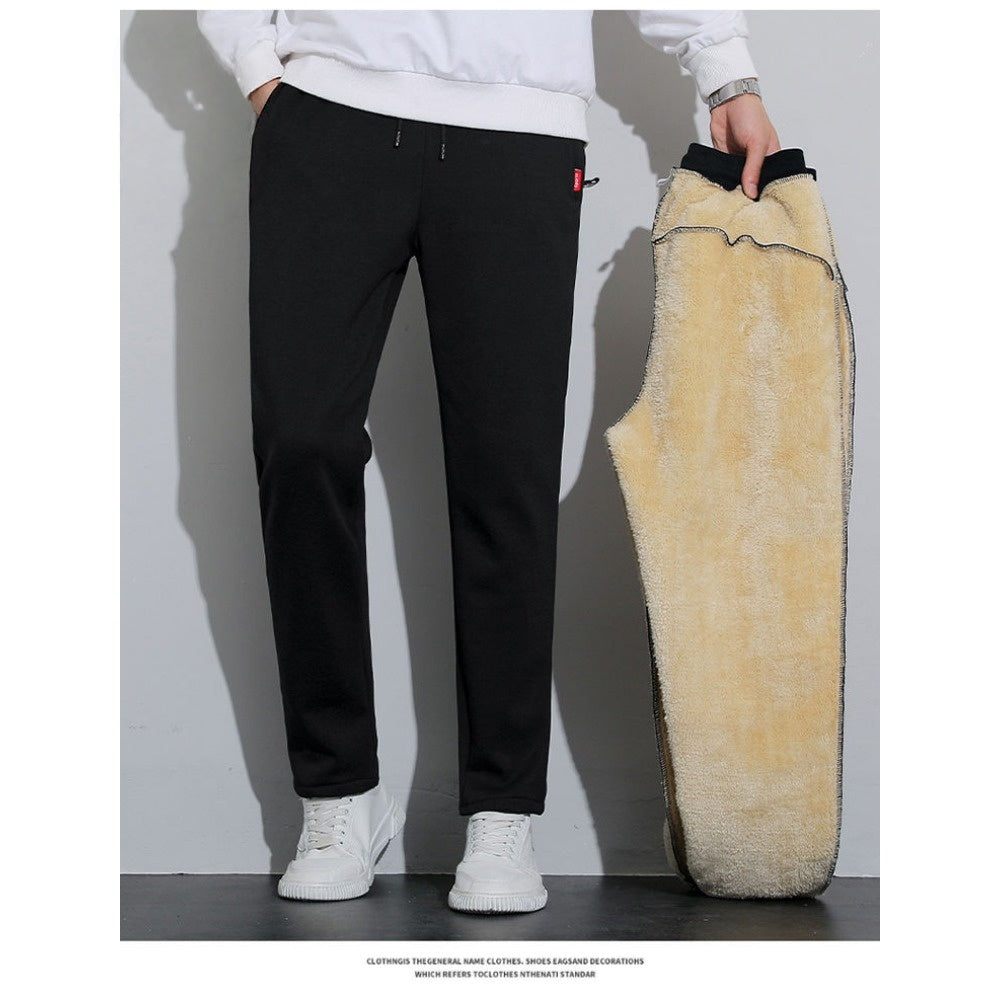 Fleece Lined Sweatpants with Elastic Waist for Men - Matilde