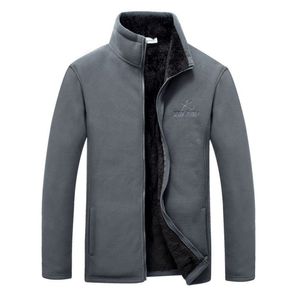 Fleece Lined Zip Up Jacket for Men - Antonietta