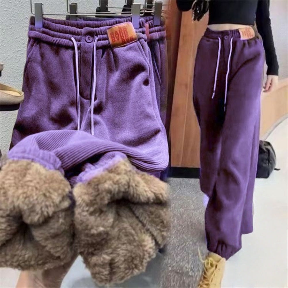 Fleece Lined Jogger Sweatpants for Women - Immacolata