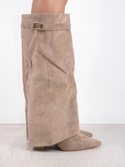 Women's Buckle Knee High Boots | Winter