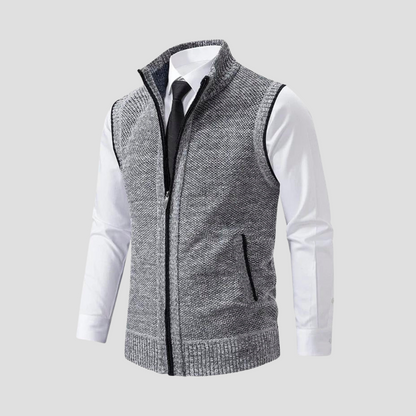 Men's Zip Gilet | Knitted