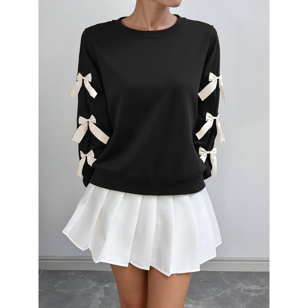 Sweatshirt with Bow Detail for Women - Rossella