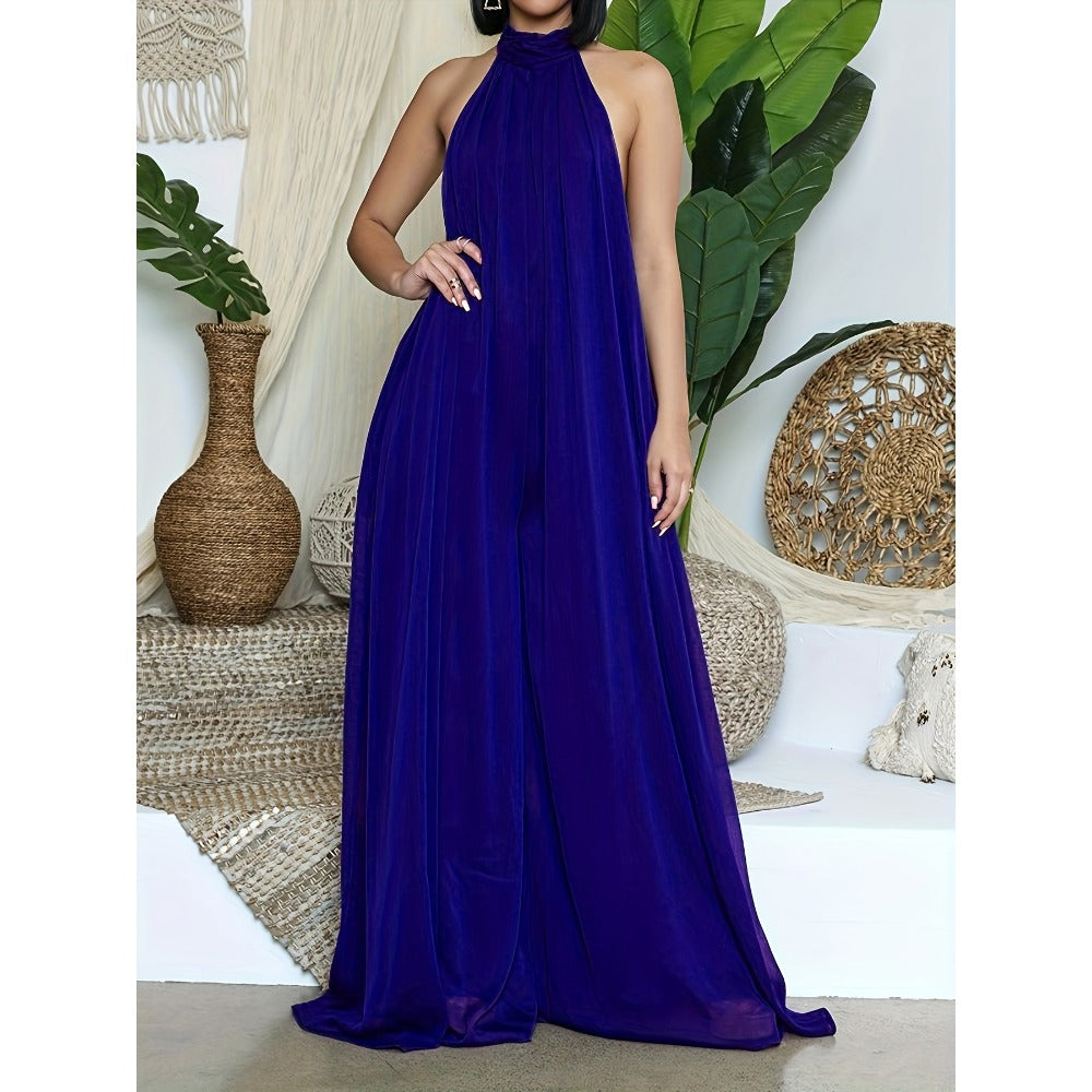 Halter Neck Maxi Dress for Women - Gigliola