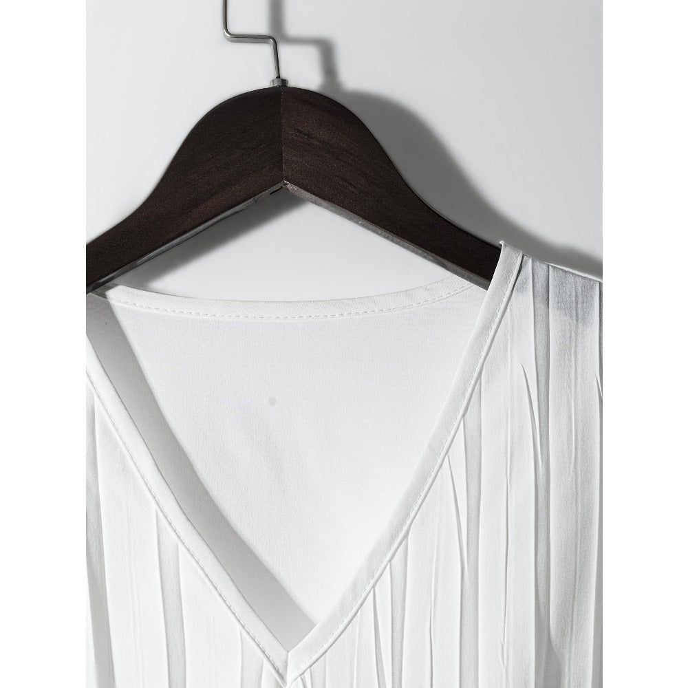 Sleeveless Top and Wide Leg Pants Set for Women - Valentina