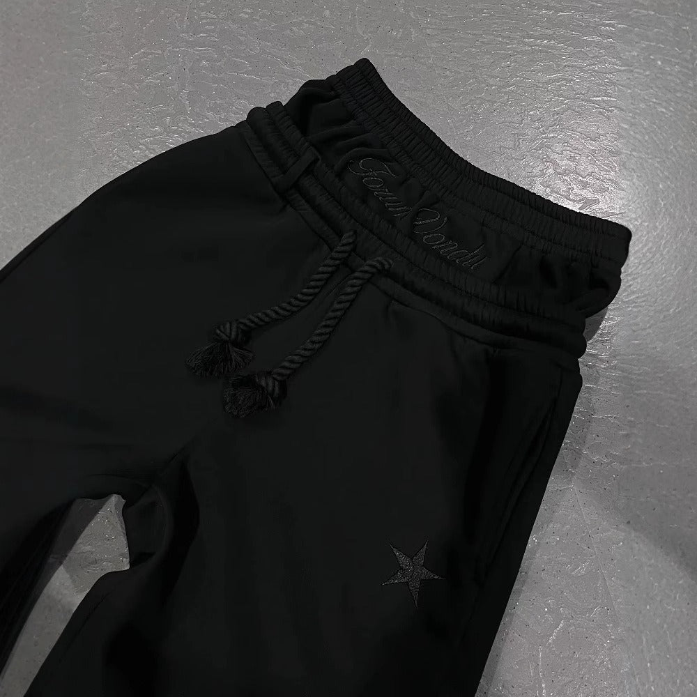 Wide Leg Sweatpants with Drawstring for Men and Women - Ide