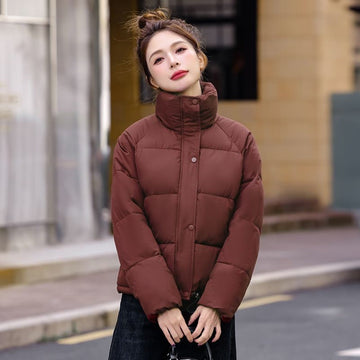 Puffer Jacket with High Collar for Women - Pina