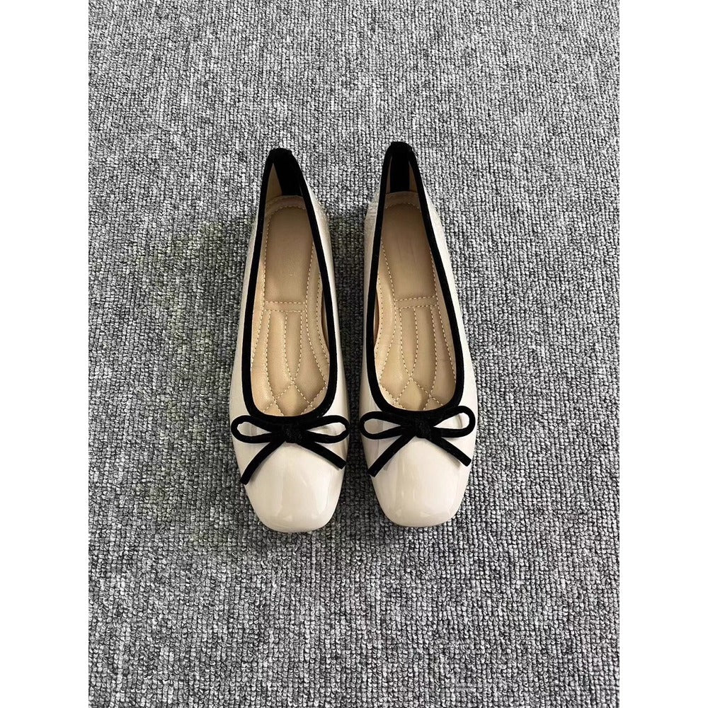 Patent Leather Ballet Flats for Women - Eva