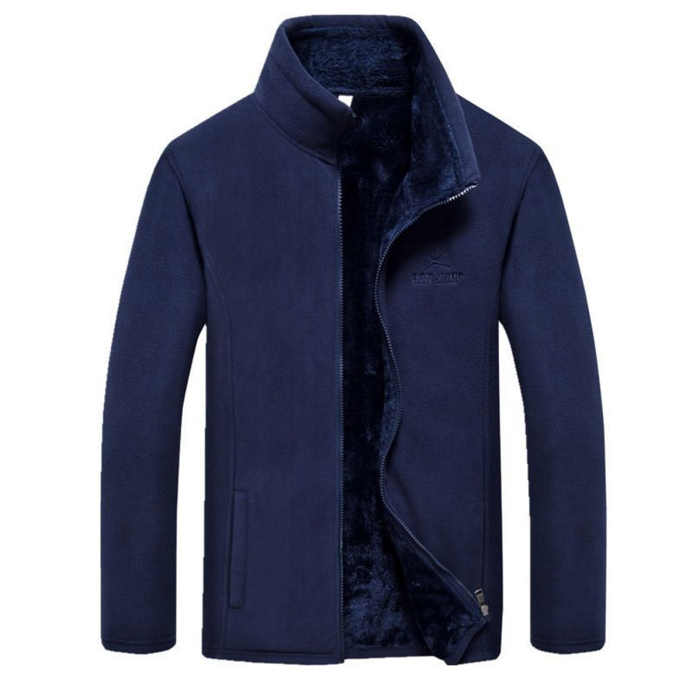 Fleece Lined Zip Up Jacket for Men - Antonietta