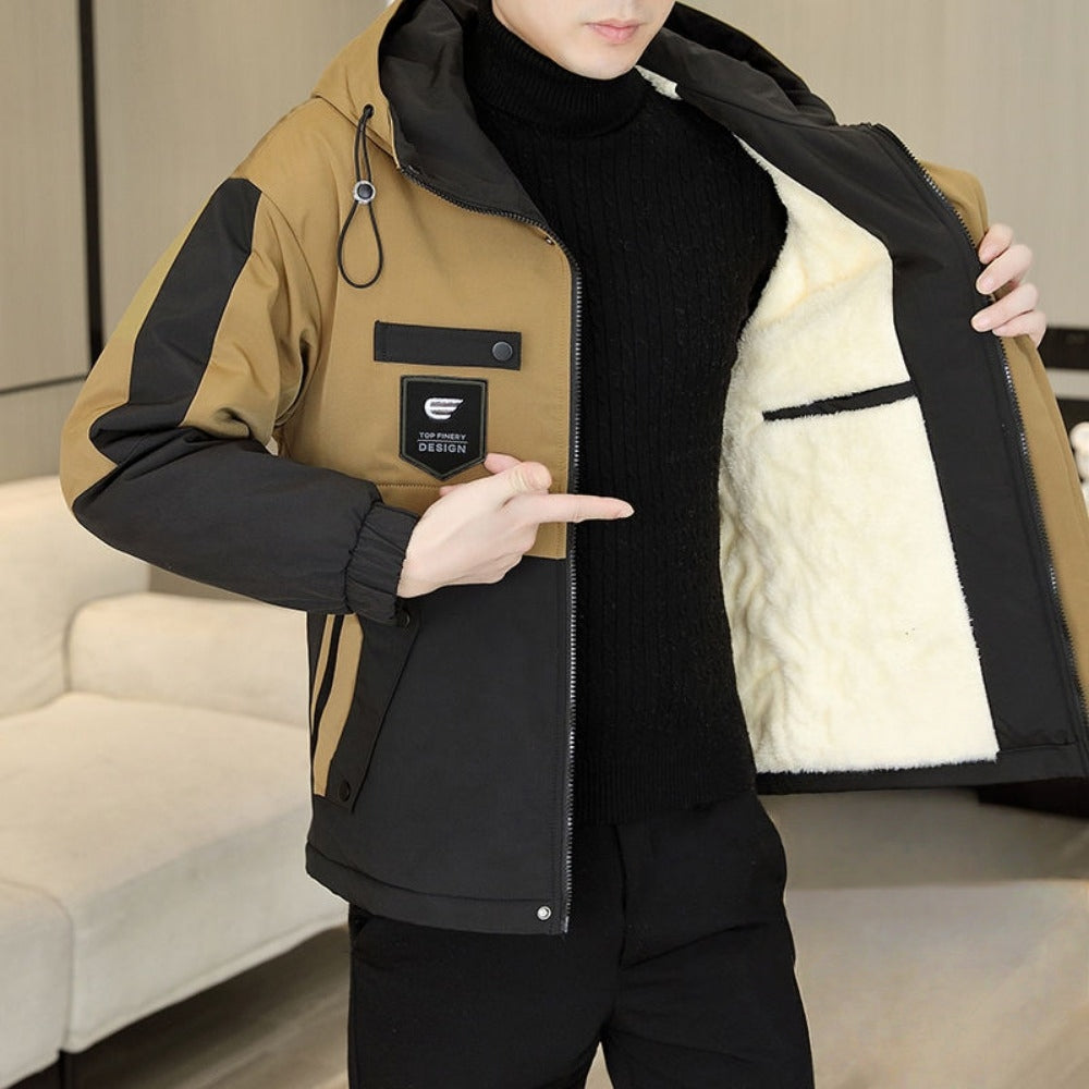 Insulated Jacket with Fleece Lining for Men - Sveva