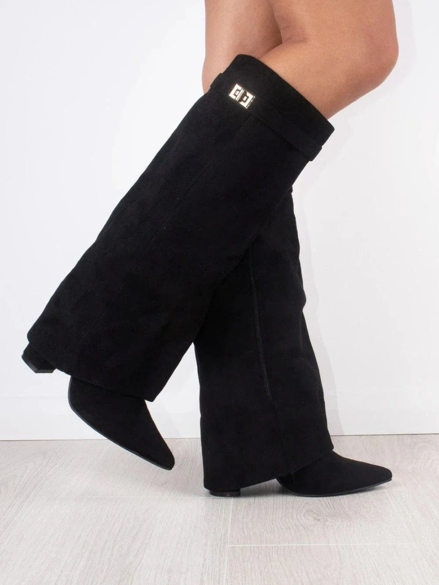 Women's Buckle Knee High Boots | Winter
