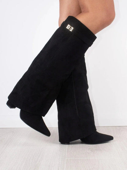 Women's Buckle Knee High Boots | Winter