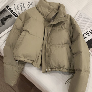 Puffer Jacket with Stand Collar for Women - Teresa