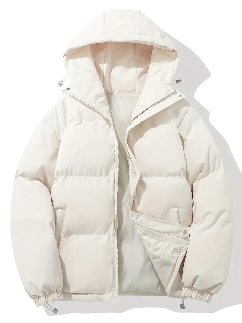 Warm Hooded Winter Puffer Jacket for Women
