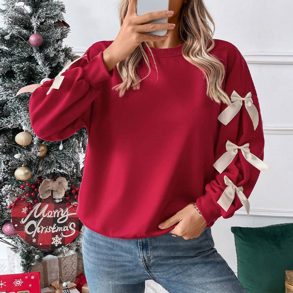 Sweatshirt with Bow Detail for Women - Rossella