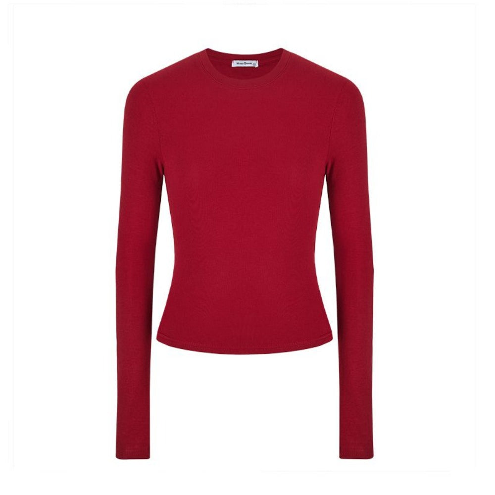 Long Sleeve Fitted T-Shirt for Women - Wanda