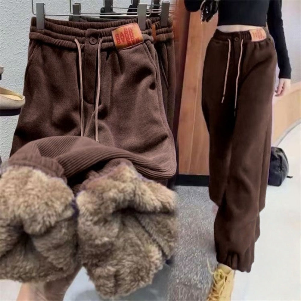 Fleece Lined Jogger Sweatpants for Women - Immacolata