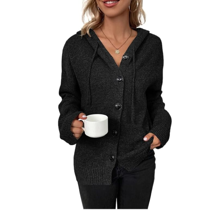 Warm Knit Cardigan with Button Detail for Women | Cozy Winter Layer