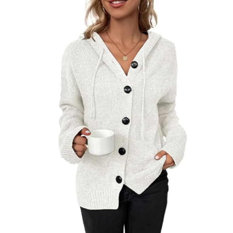 Warm Knit Cardigan with Button Detail for Women | Cozy Winter Layer