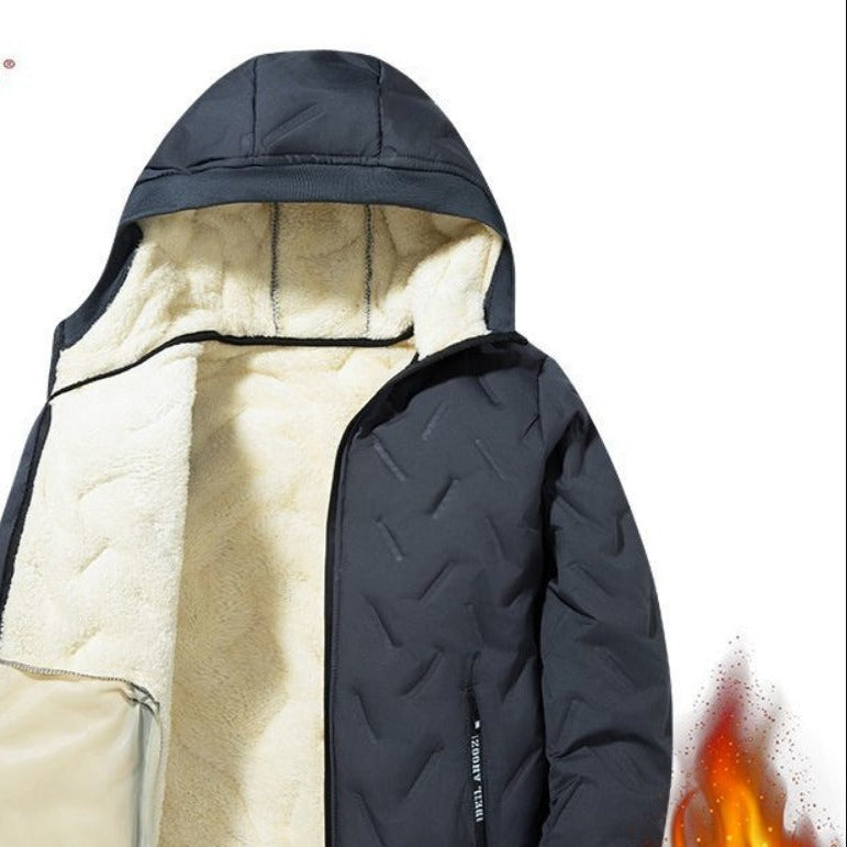 Fleece Lined Zip Up Winter Jacket for Men - Virginia