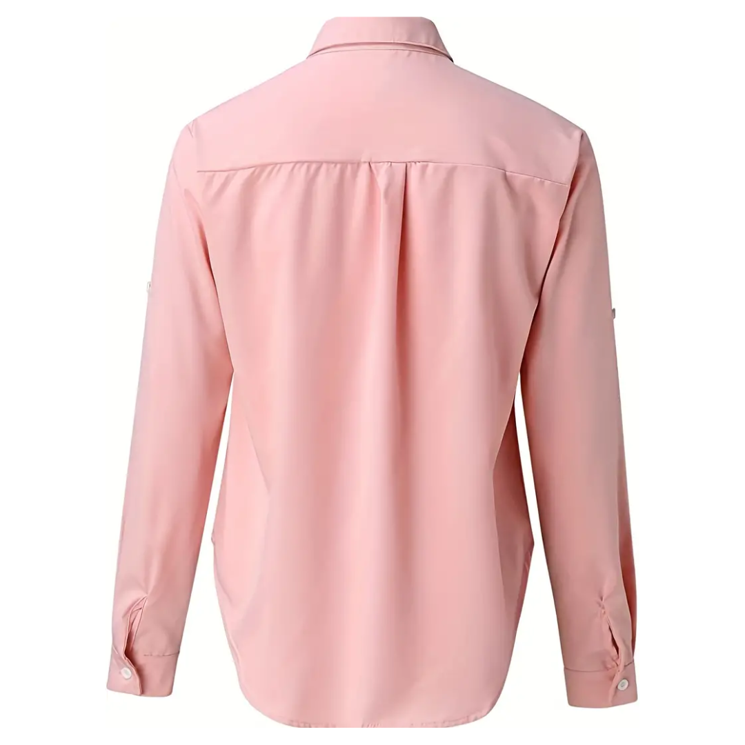 Casual Long Sleeve Summer Blouse for Women | Relaxed Fit Style