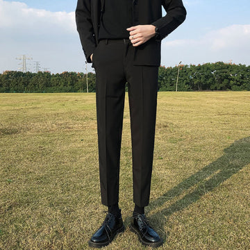 Straight Leg Slim Fit Trousers for Men - Palmira