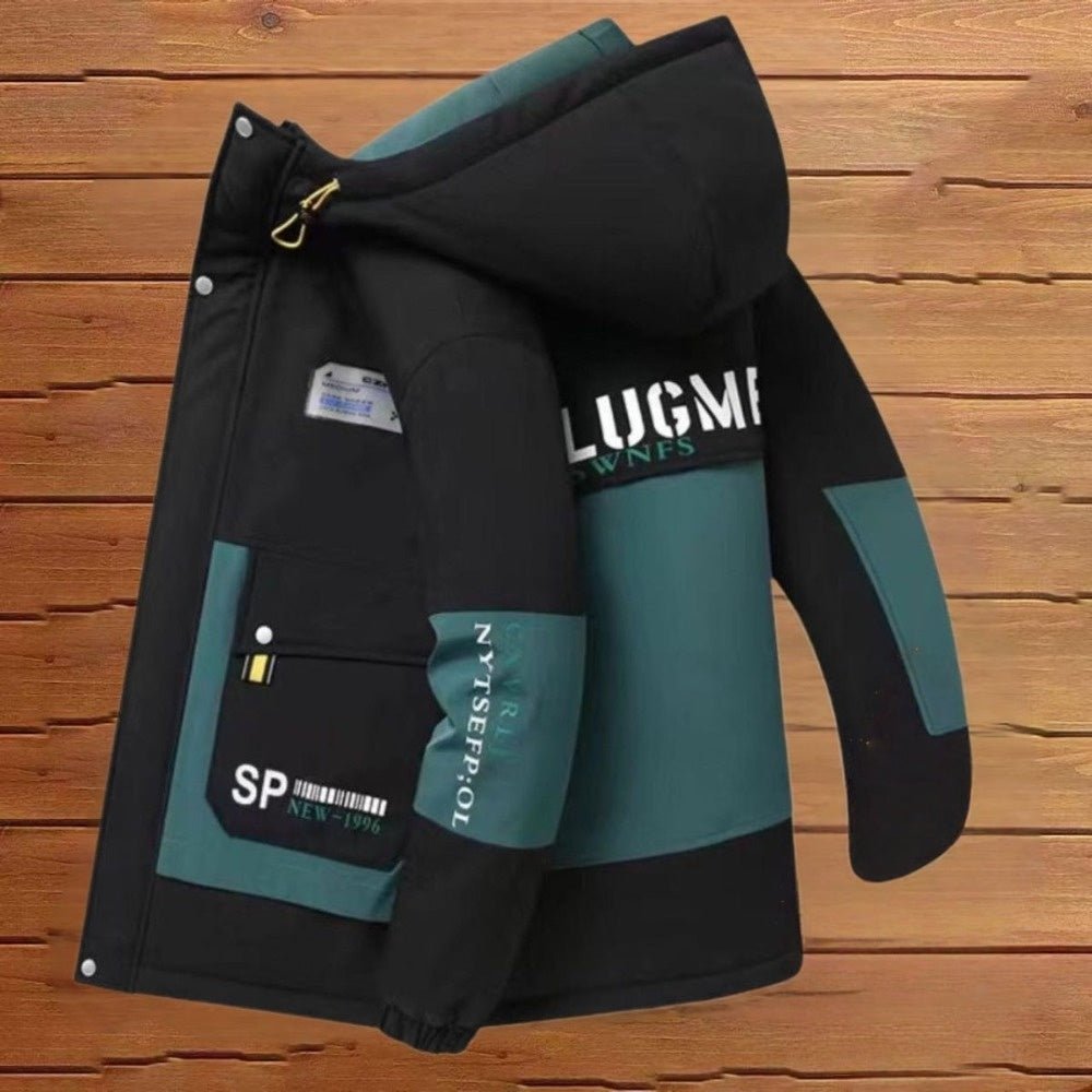 Fleece Lined Jacket with Hood for Men - Anastasia