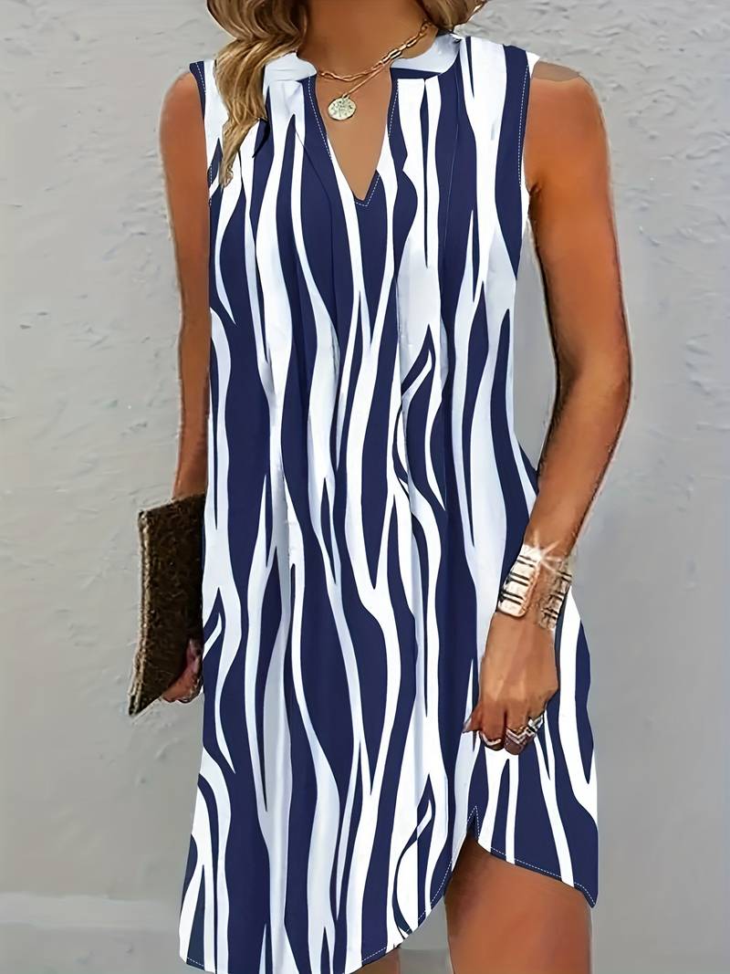 Striped Sleeveless Mini Dress for Women | Casual Summer Look