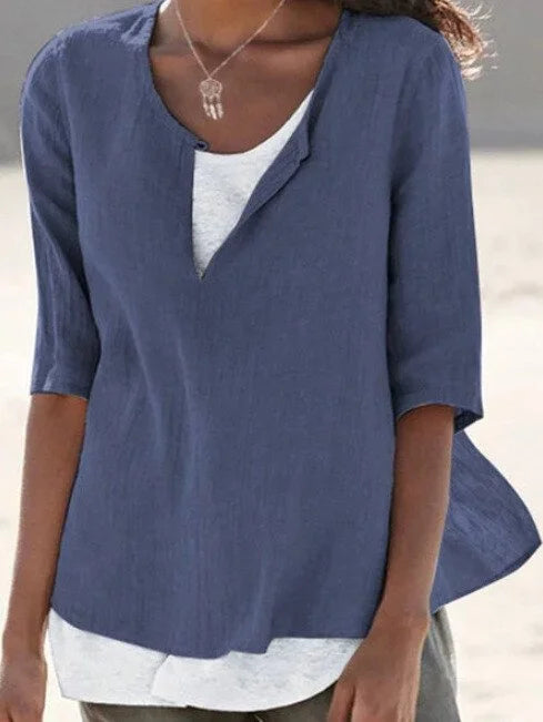 Casual Layering Blouse for Women – Summer Style
