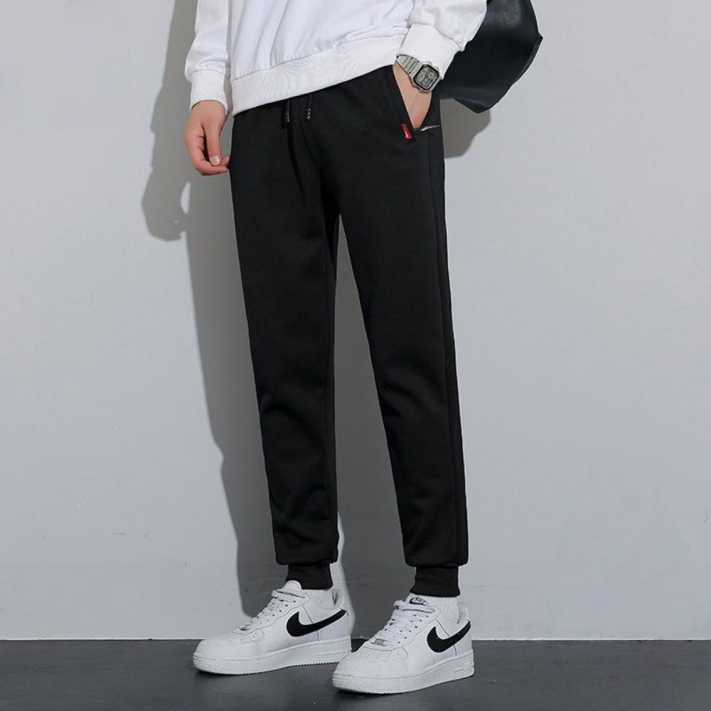 Fleece Lined Sweatpants with Elastic Waist for Men - Matilde
