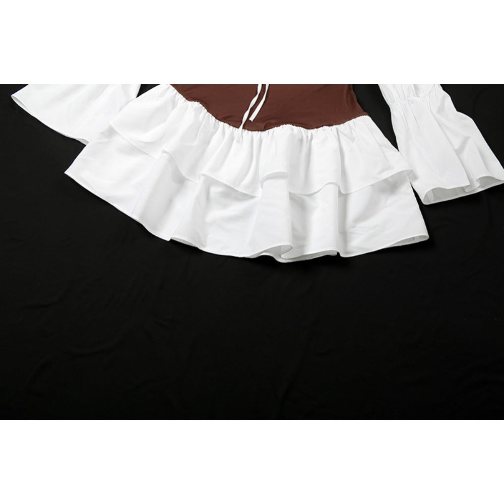 Off Shoulder Ruffle Mini Dress for Women - Laura