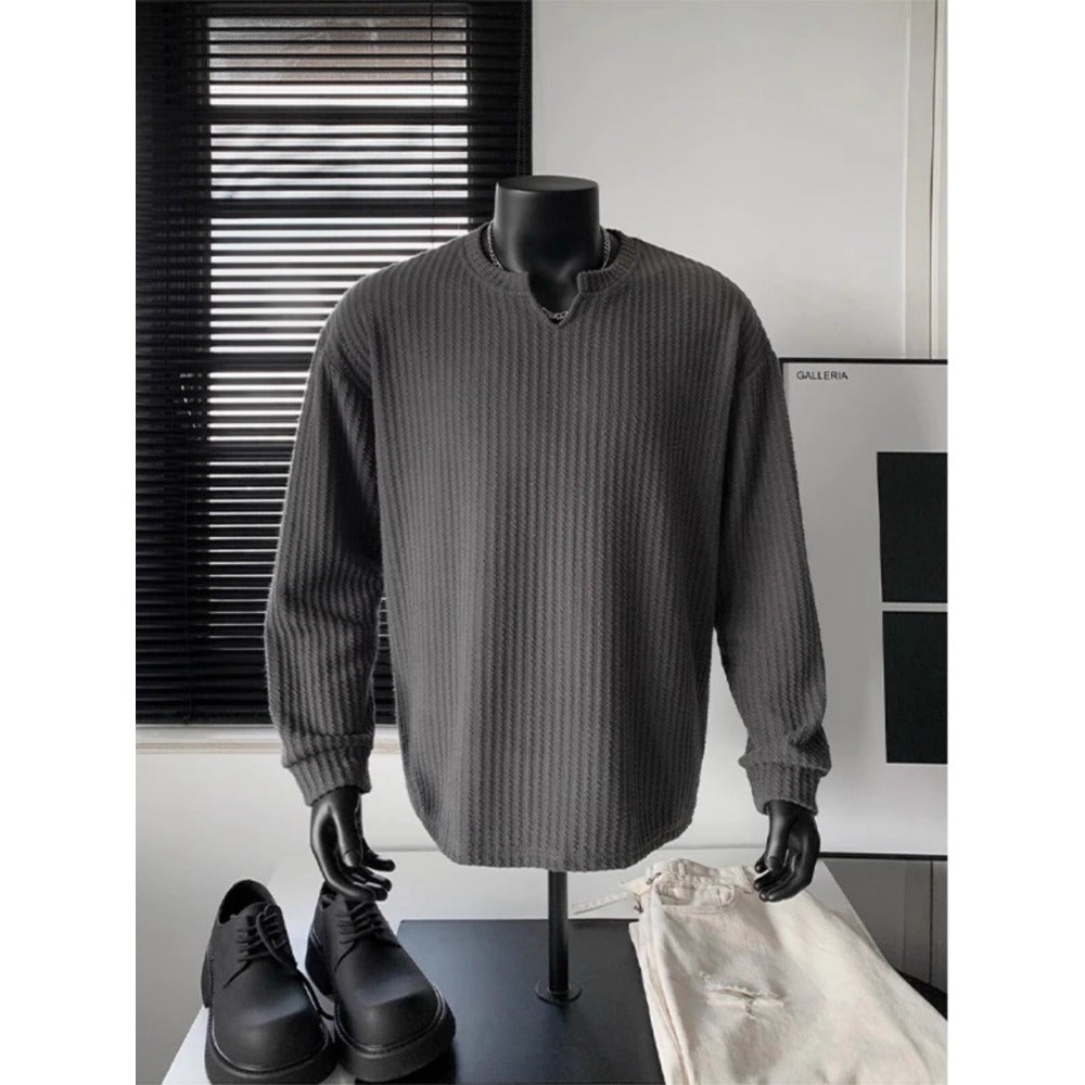 Long Sleeve Waffle Knit Shirt for Men - Daria
