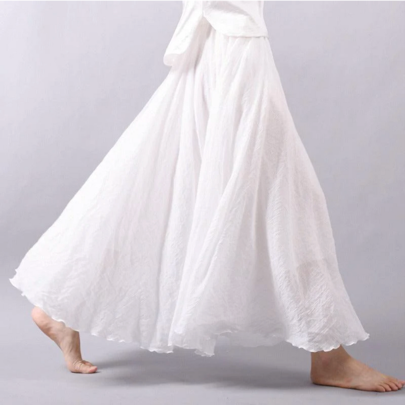 Bohemian Loose Pleated Skirt for Women