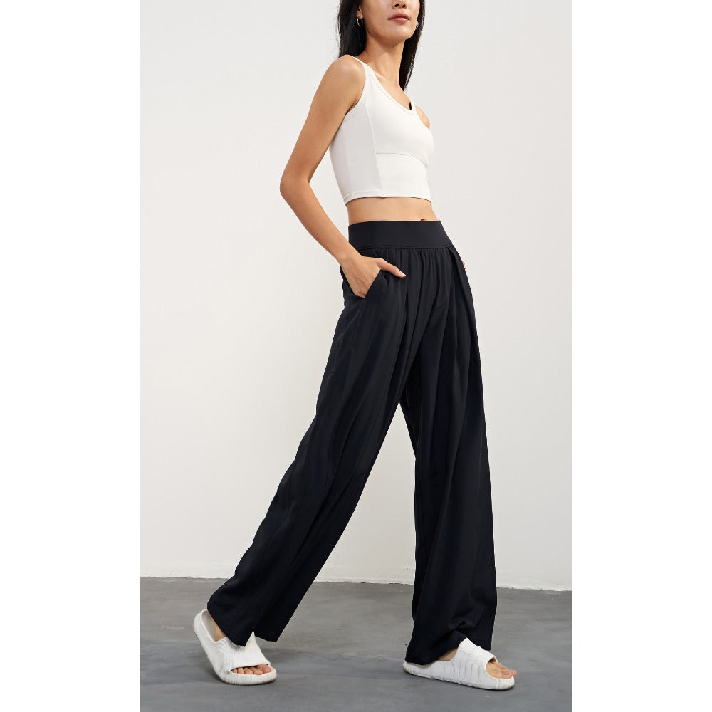 High Waist Wide Leg Pants for Women - Camilla